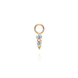 Maya Earring Charm - 14k Solid Gold and Lab Diamond