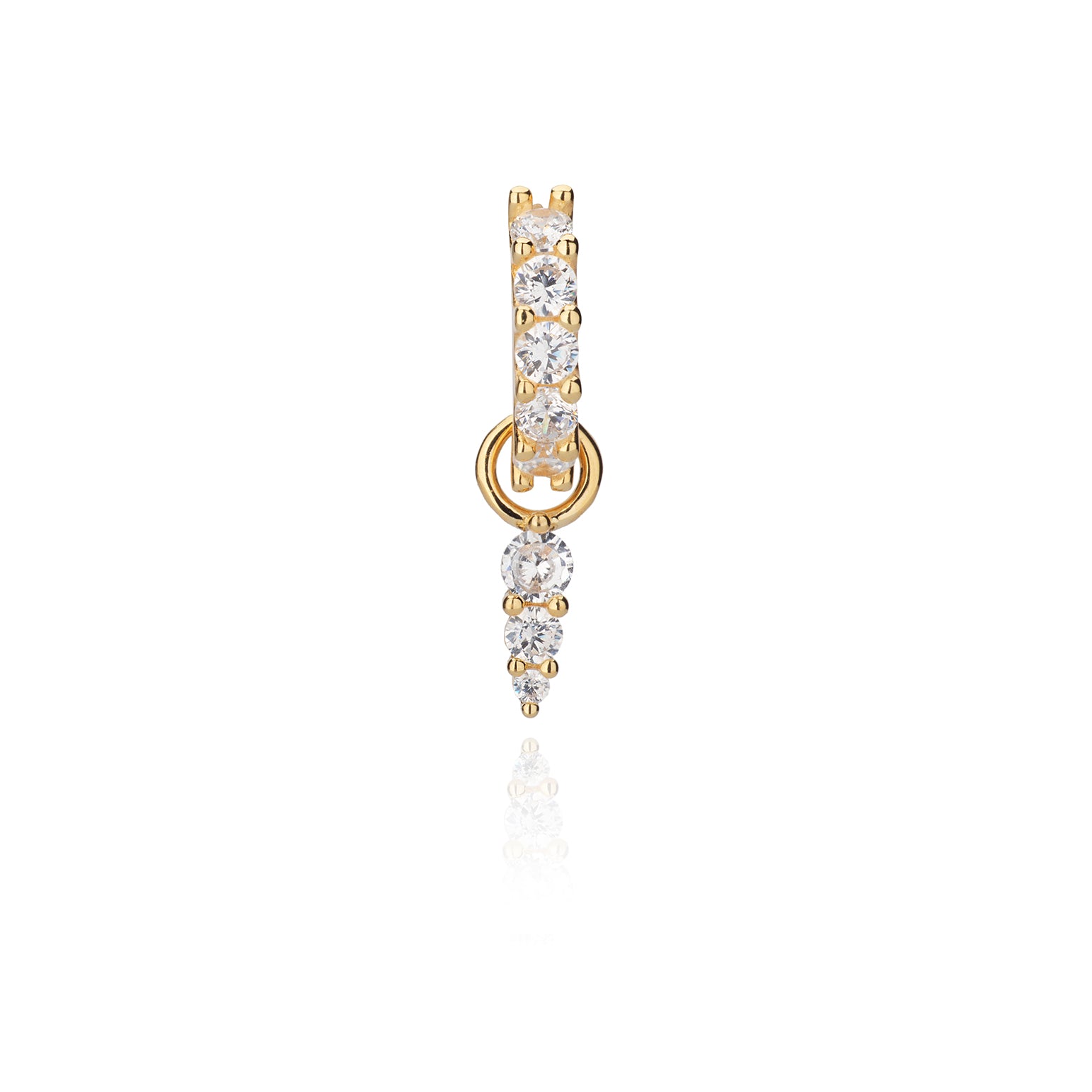 Maya Spike and Skye Hoop Earring - Gold - Aaria London