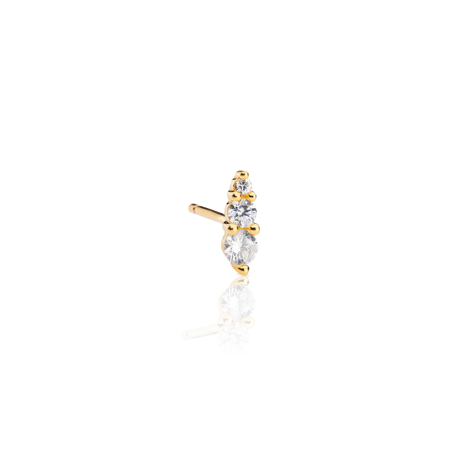 Maya Spike Stud Earring - Gold - Aaria London