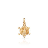 Medusa Medallion Coin Necklace - Gold - Aaria London