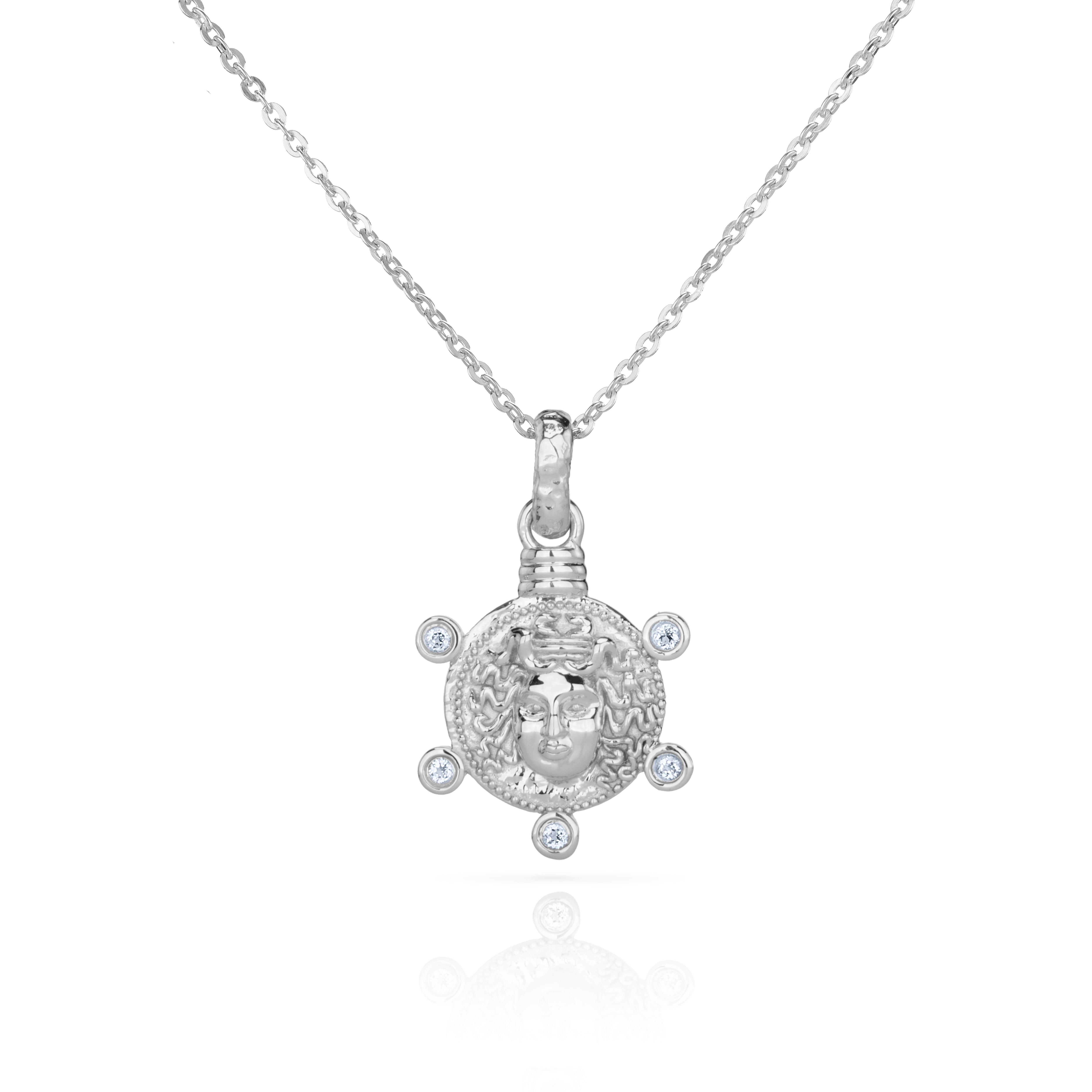 Medusa Medallion Coin Necklace
