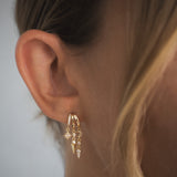 Mini Nyx Illusion Earrings - Gold - Aaria London