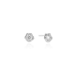 Molten Gem Earrings - Silver - Aaria London