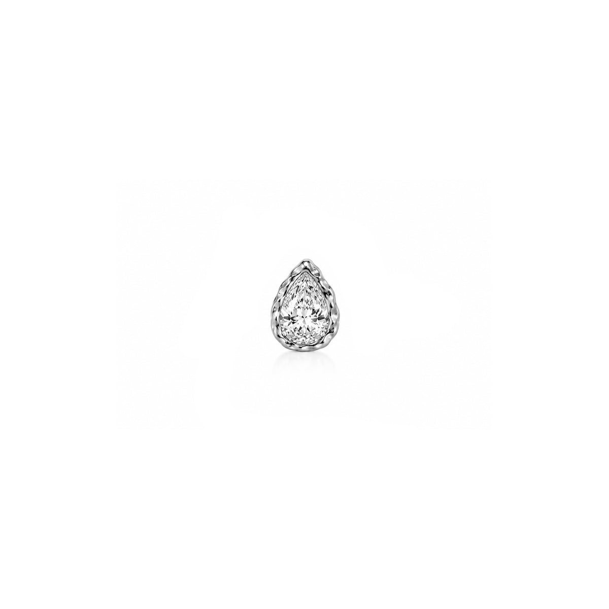 Molten Pear Moissanite Studs