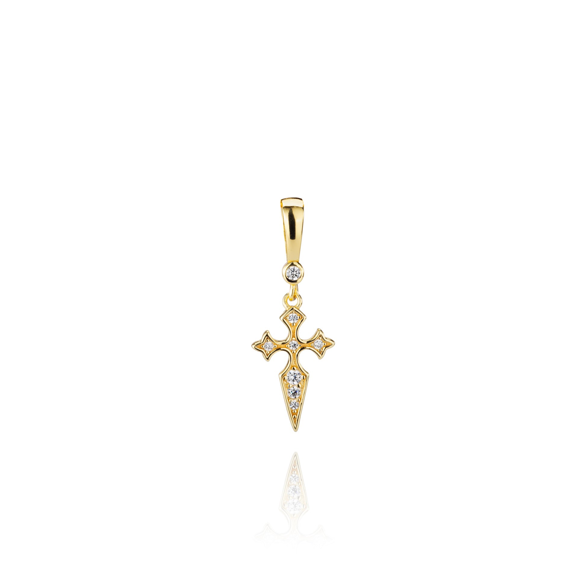 Naxos Cross Necklace - Gold - Aaria London