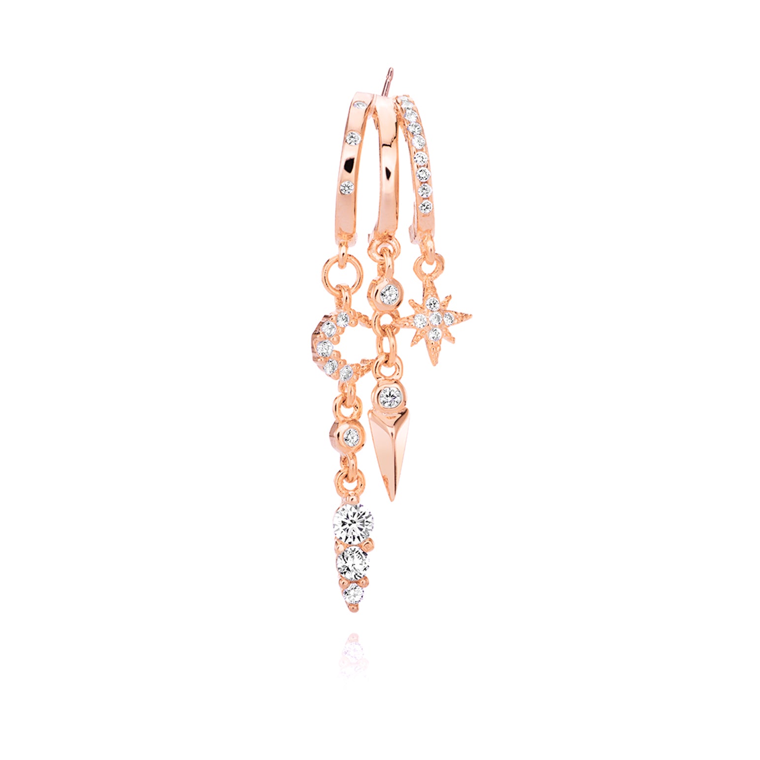Nyx Star and Moon Illusion Earrings