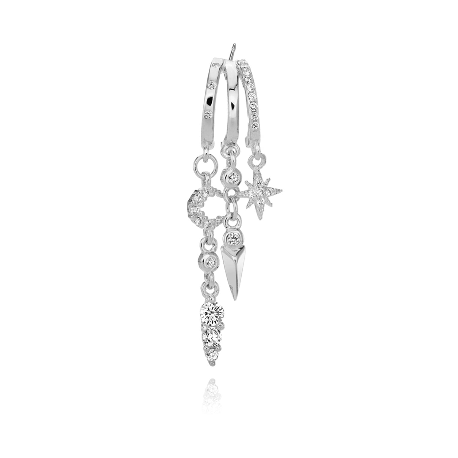 Nyx Star and Moon Illusion Earrings