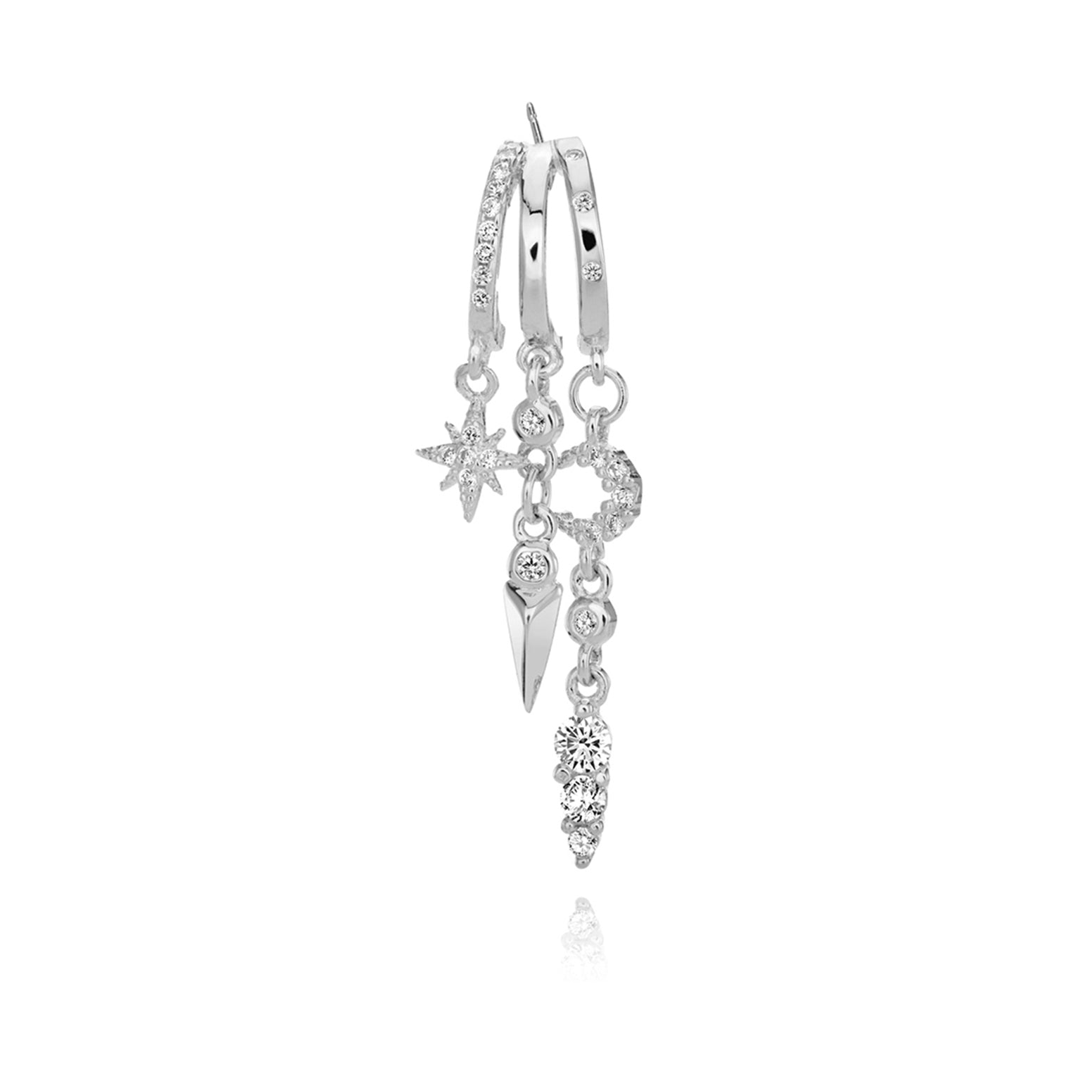 Nyx Star and Moon Illusion Earrings