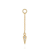 Palma Chain Charm Earring