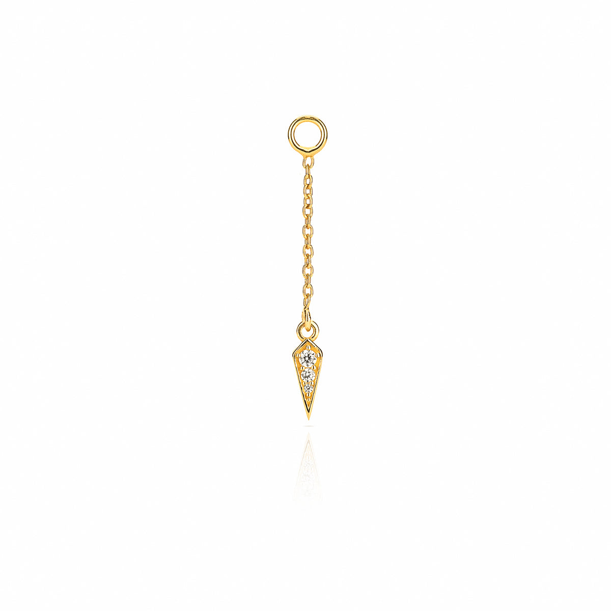 Palma Chain Charm Earring