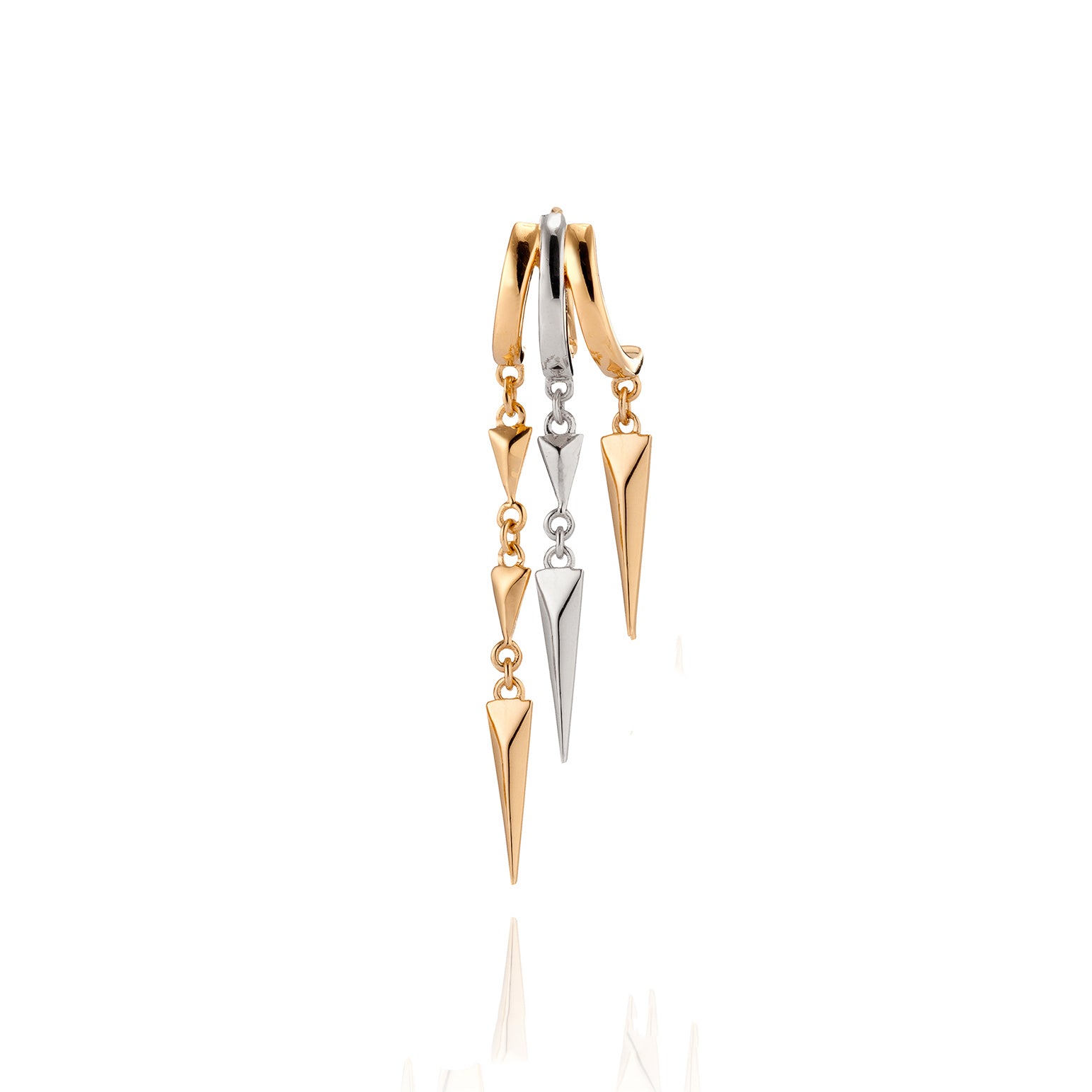 Paloma Illusion Earring Mix Metal