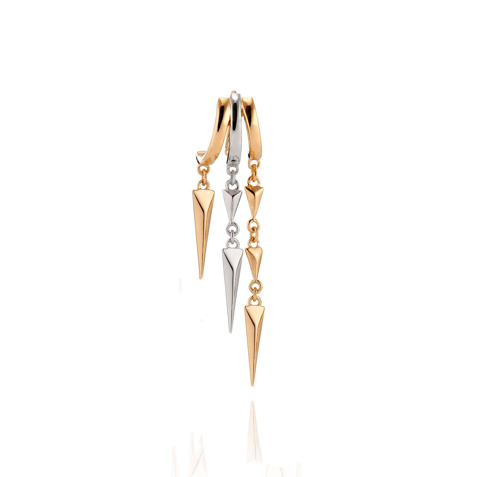 Paloma Illusion Earring Mix Metal