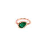Emerald Pear May Birthstone Ring
