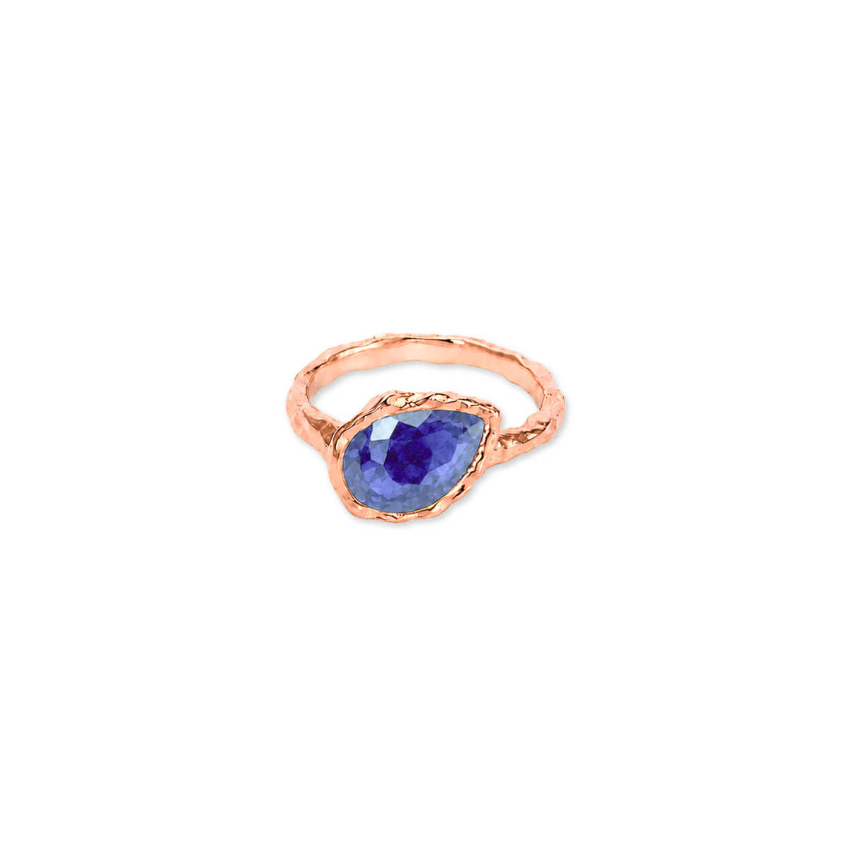 Sapphire Pear September Birthstone Ring
