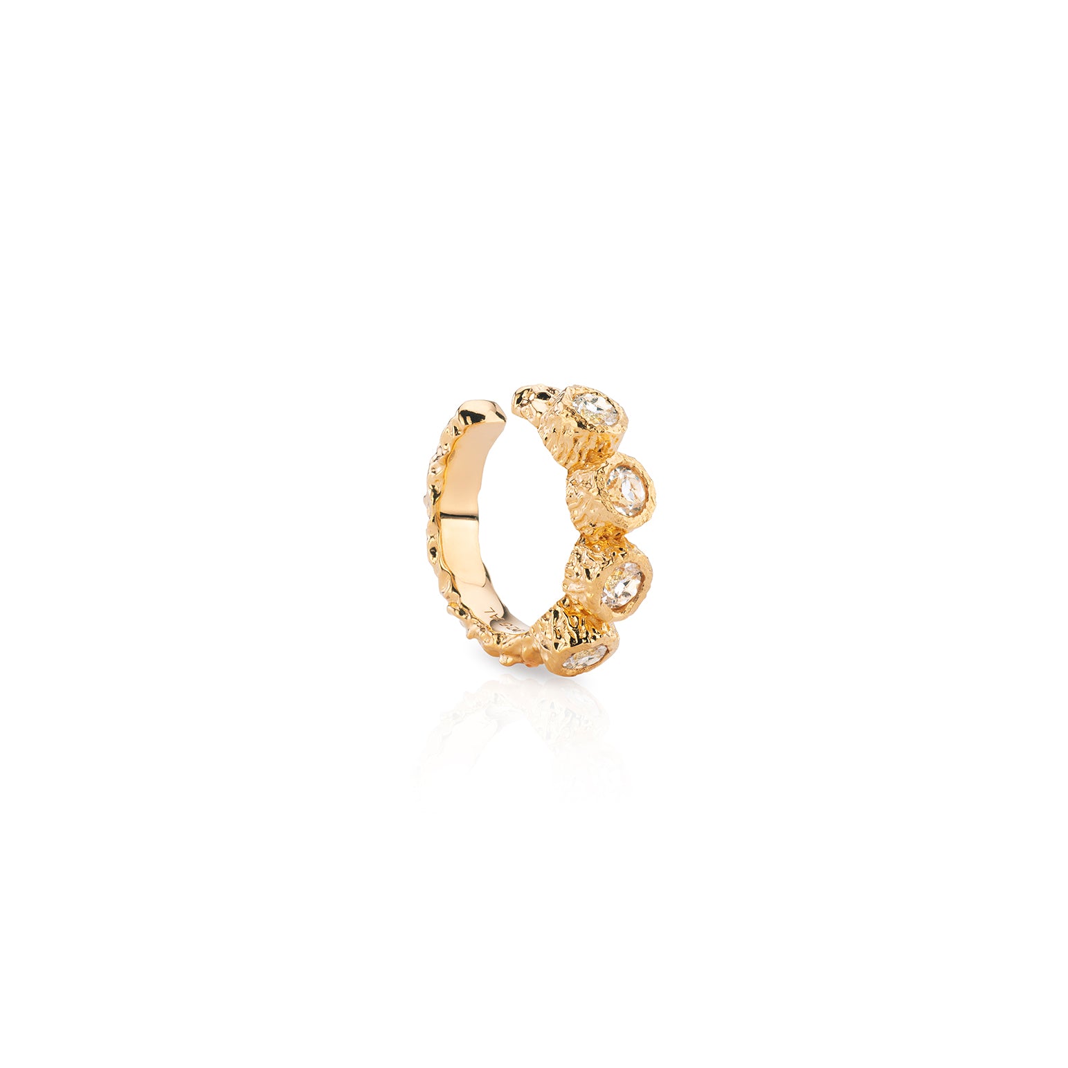 Petra Cuff Earring - Gold - Aaria London
