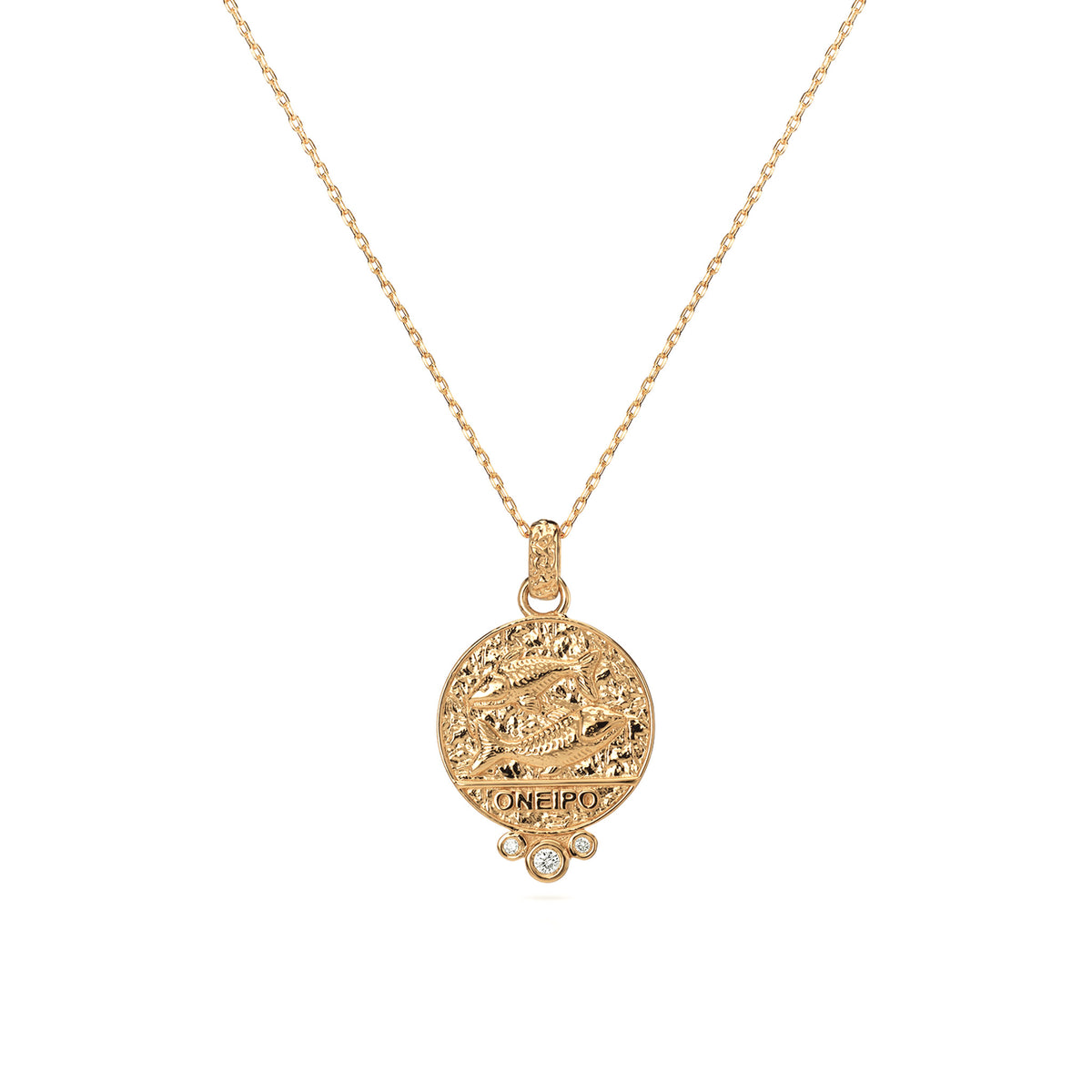 Pisces Zodiac Necklace Diamonds