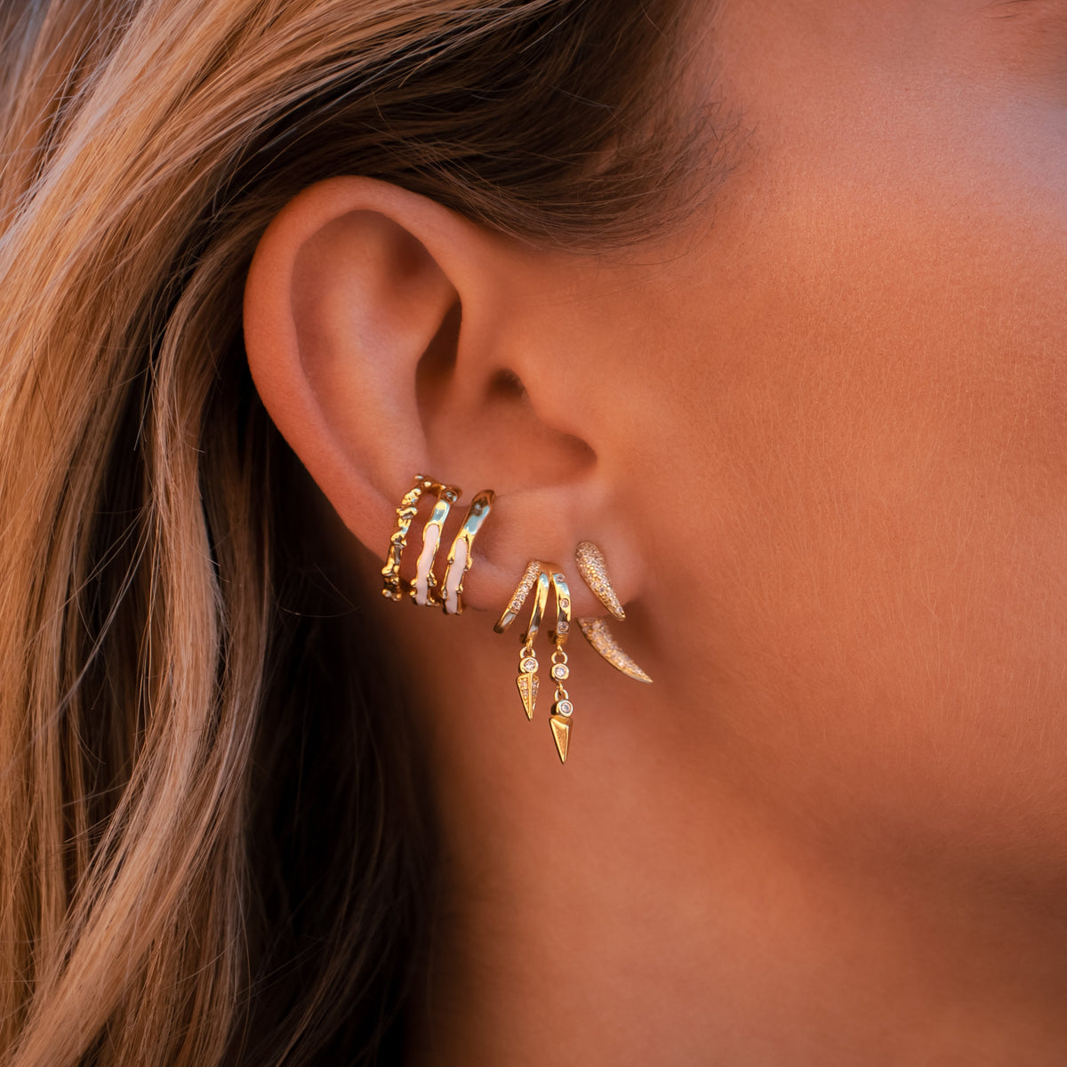 Kali Earrings - Silver - Aaria London