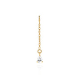 Raindrop Chain Charm Earring