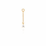 Raindrop Chain Charm Earring