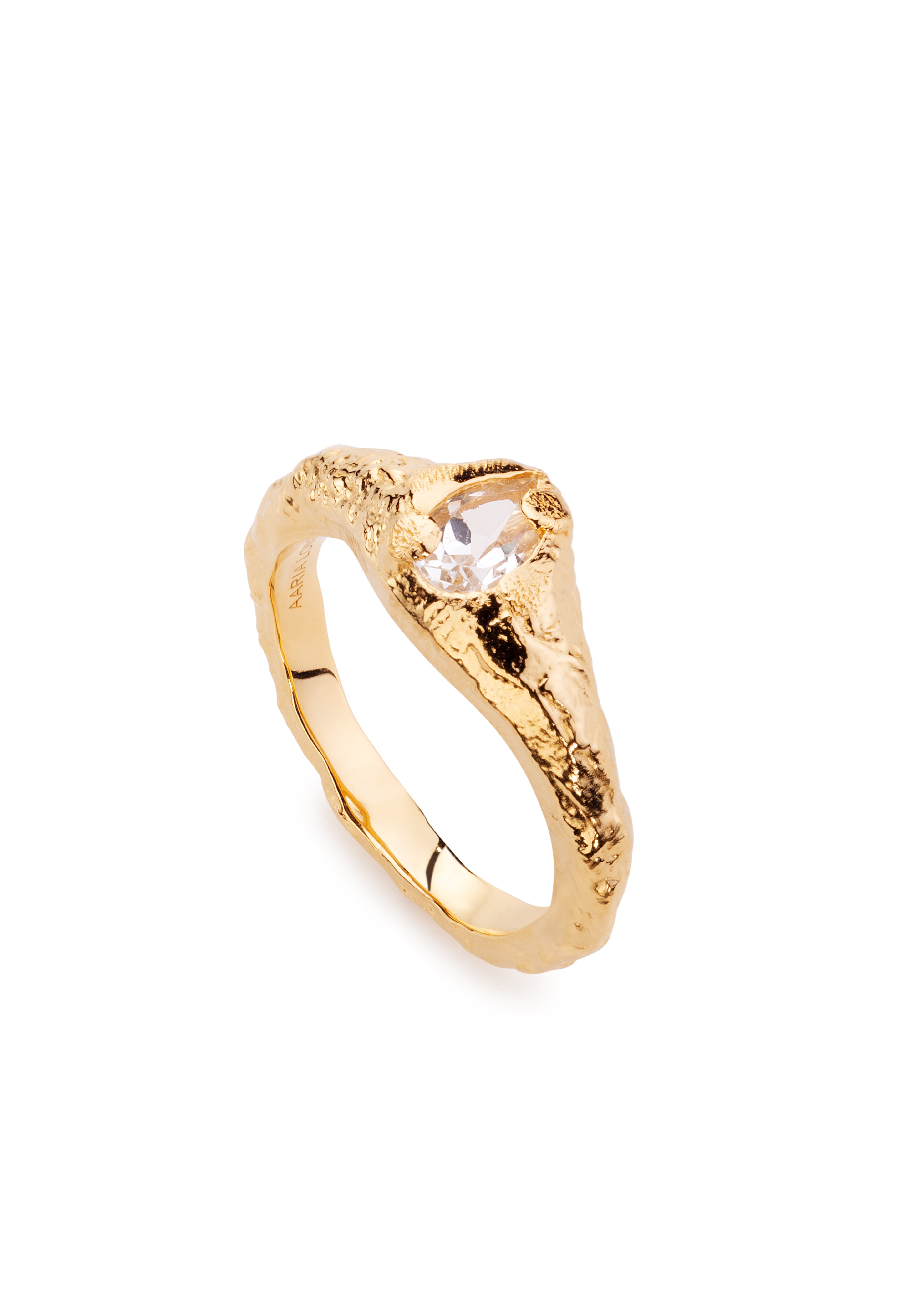 Molten Raindrop Ring - Gold - Aaria London