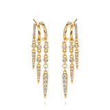 Rio Illusion Earrings - Solid Gold - Aaria London