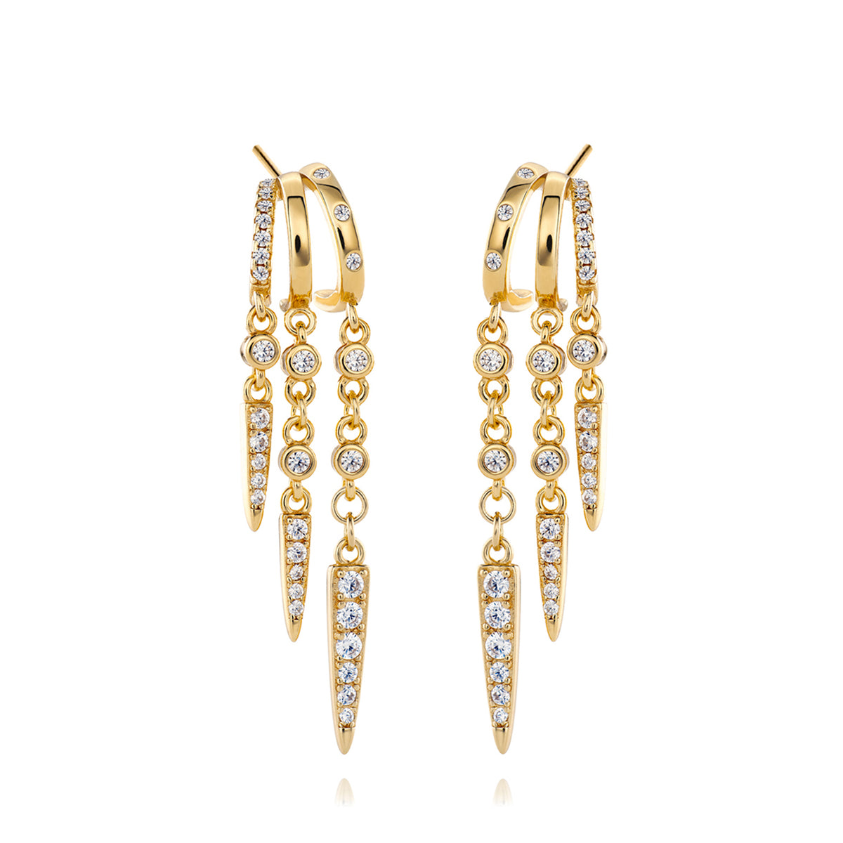 Rio Illusion Earrings Solid