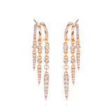 Rio Stacked Triple Hoop Illusion Earrings