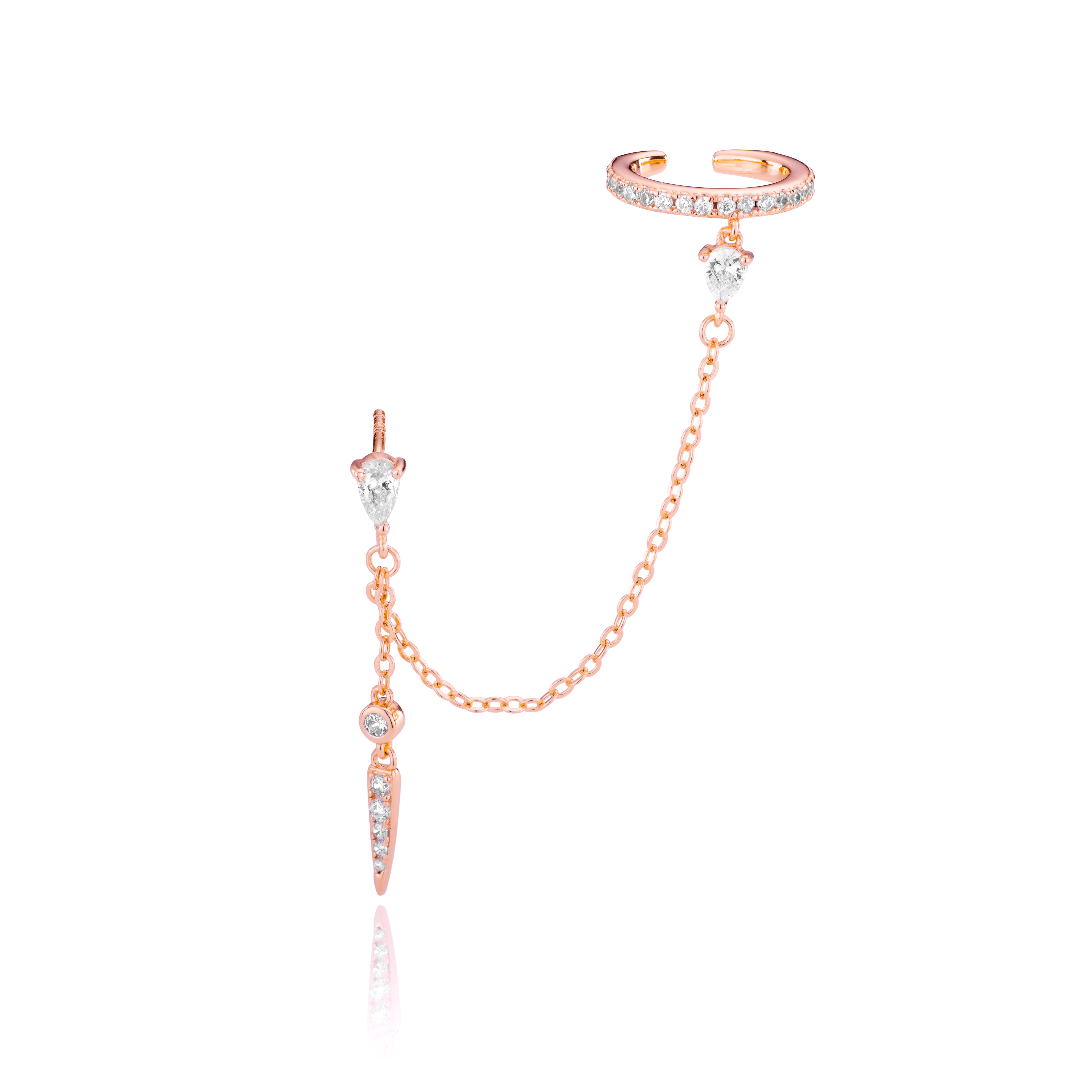 Rio Spike and Cuff Earring