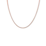 Classic Diamond Tennis Necklace - Solid Gold