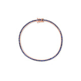 Classic Sapphire Tennis Bracelet - Solid Gold