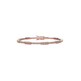 Axis Diamond Tennis Bracelet - Solid Gold