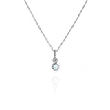 Sahara Mini Blue Topaz Pendant Necklace