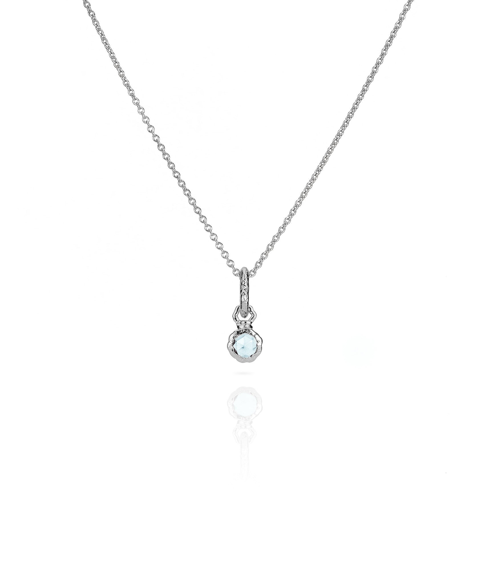 Sahara Mini Blue Topaz Pendant Necklace