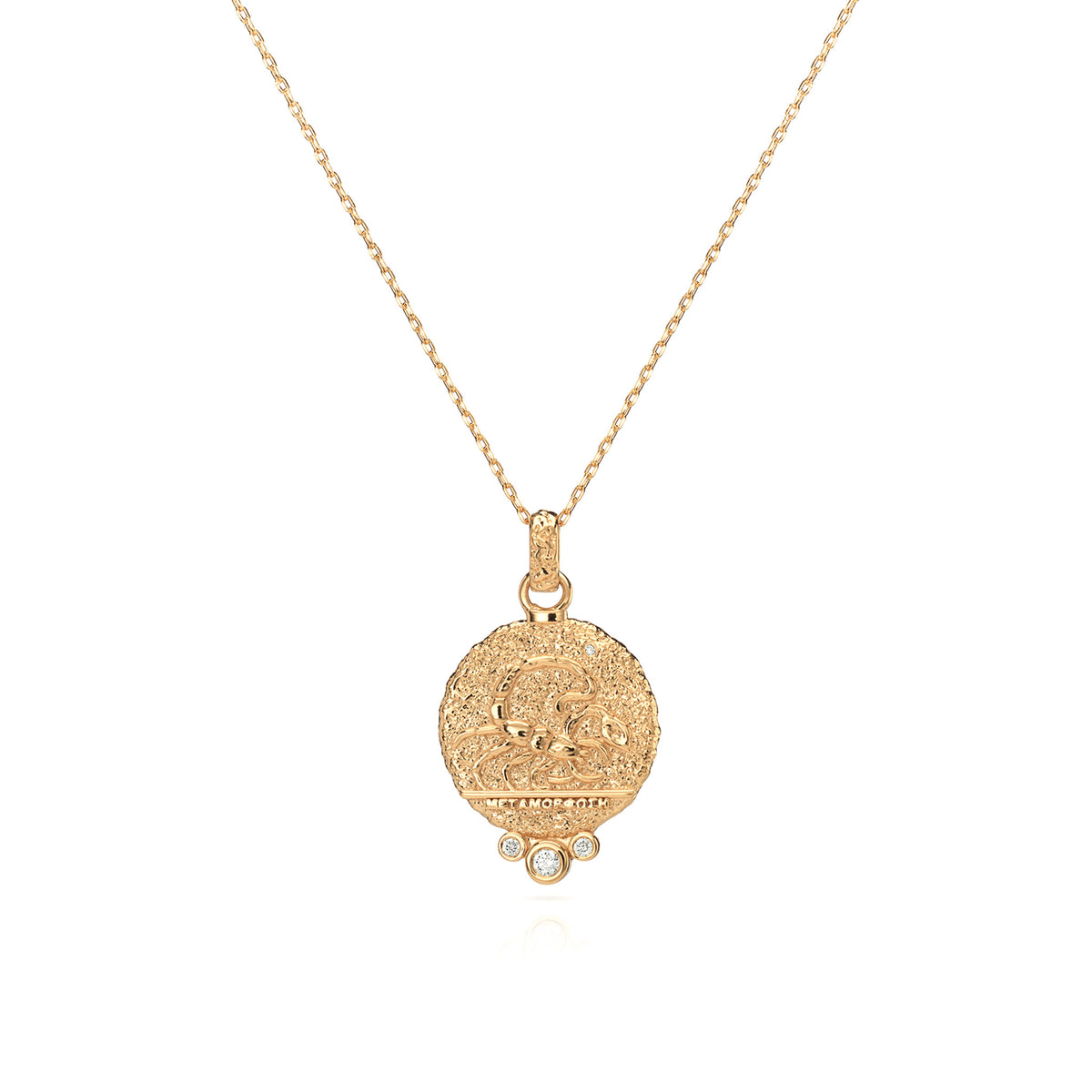 Scorpio Zodiac Necklace Diamonds