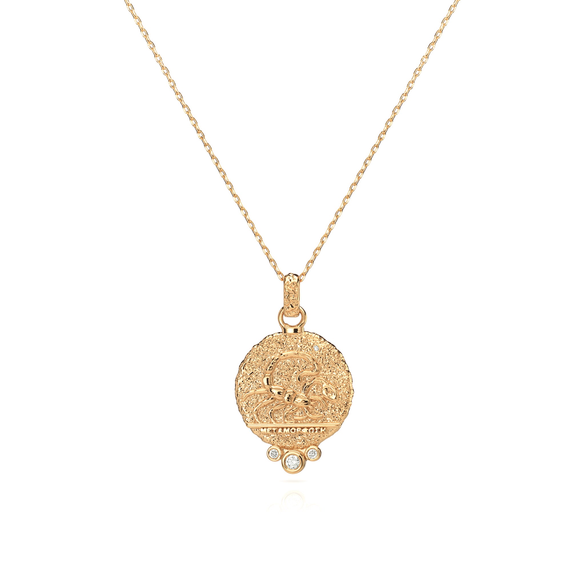 Scorpio Zodiac Necklace With Diamonds