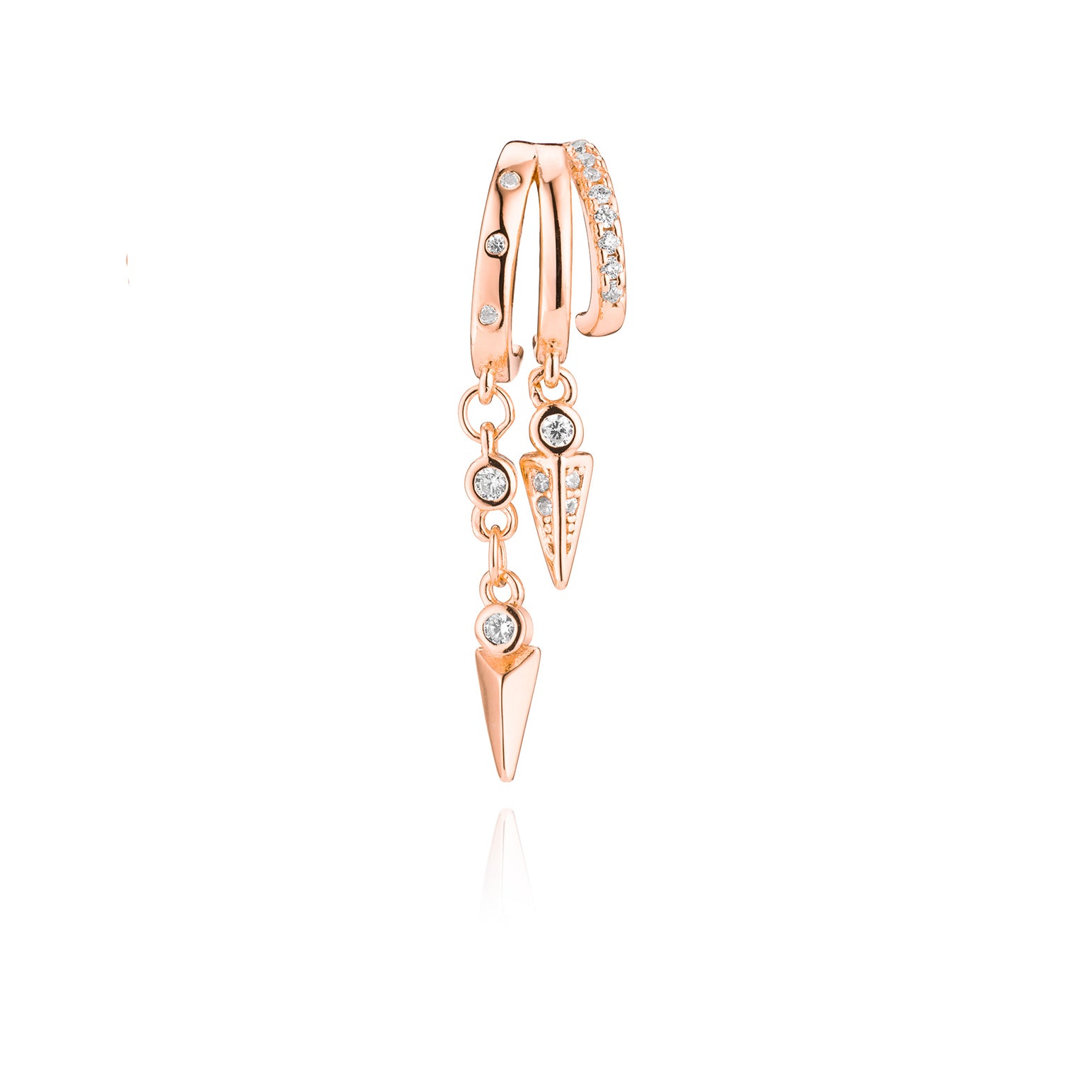 Sienna Illusion Earrings - Solid Gold
