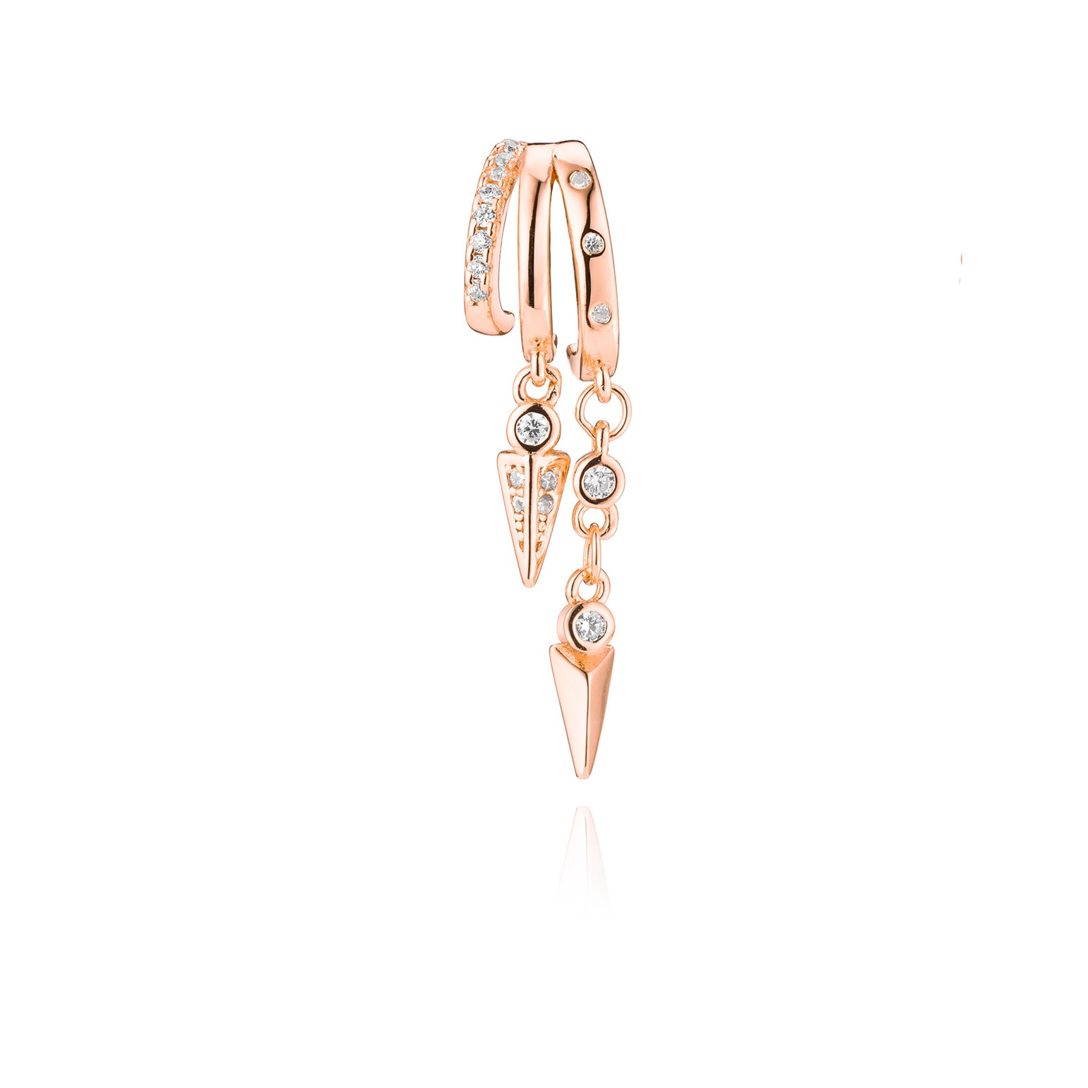 Sienna Illusion Earrings - Solid Gold