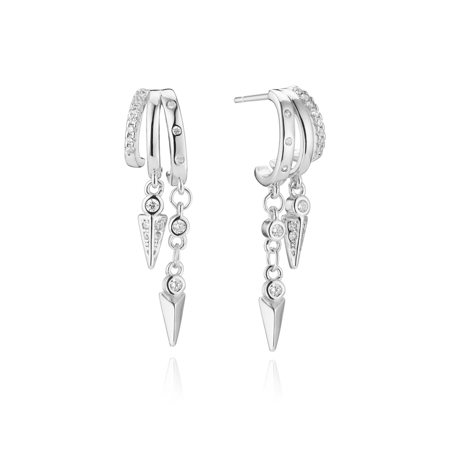 Sienna Illusion Earrings - Gold - Aaria London