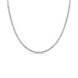 Hex Chunky Diamond Tennis Necklace - Solid Gold