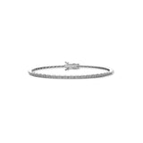 Rebel Half Studded Diamond Tennis Bracelet - Solid Gold
