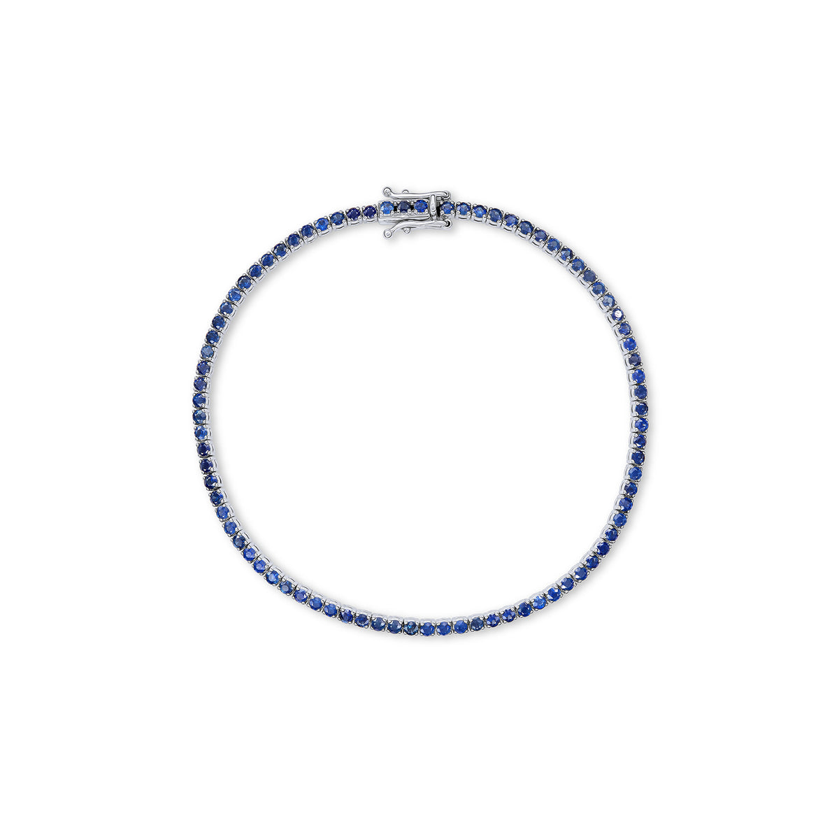 Classic Sapphire Tennis Bracelet - Solid Gold