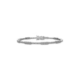Axis Diamond Tennis Bracelet - Solid Gold