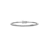 Rebel Studded Diamond Tennis Bracelet - Solid Gold