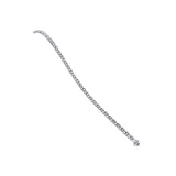 Mini Honeycomb White Diamond Tennis Bracelet - Solid Gold