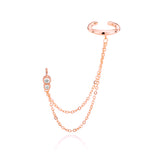 Siren Double Chain Cuff Earring
