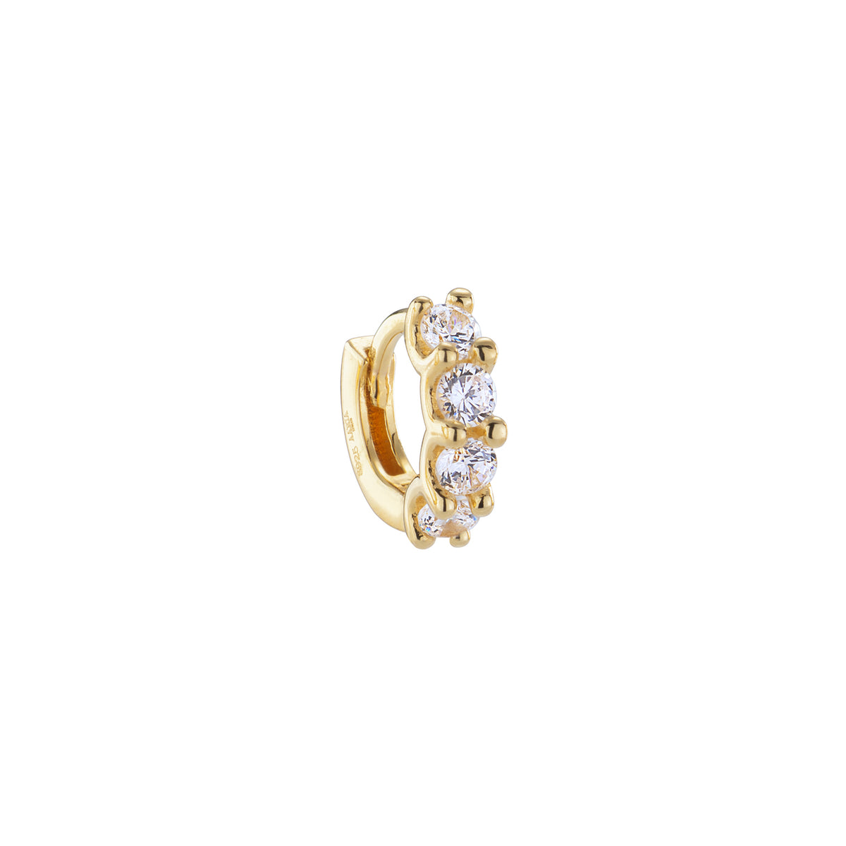 Skye Crystal Studded Hoop