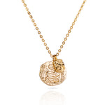 Snake Coin Necklace - Gold - Aaria London