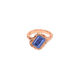 Sapphire Square September  Birthstone Ring