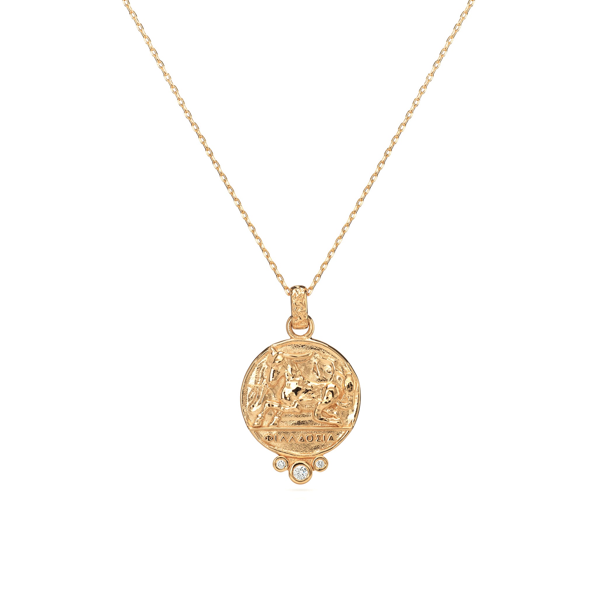 Taurus Zodiac Necklace With Diamonds