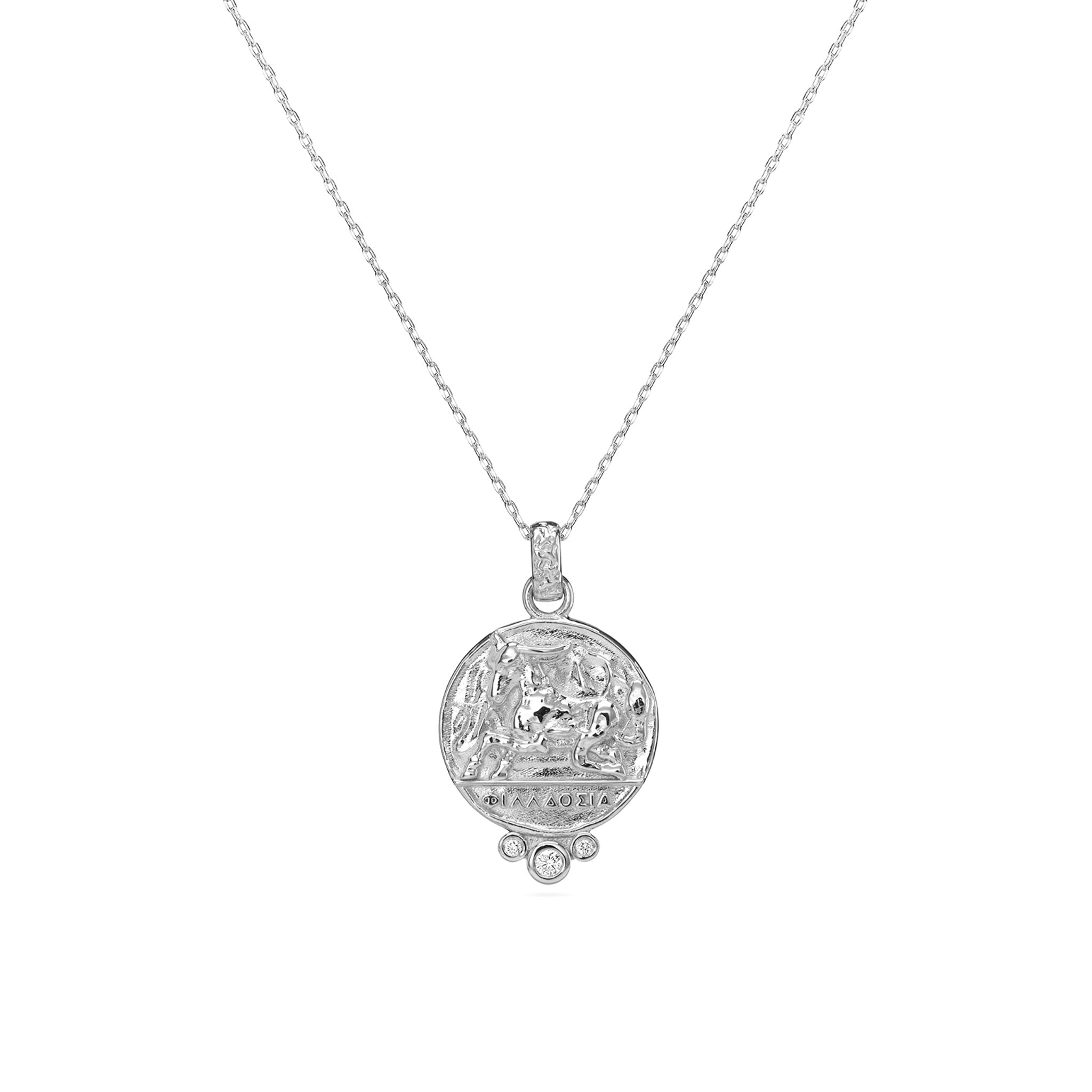Taurus Zodiac Necklace With Diamonds